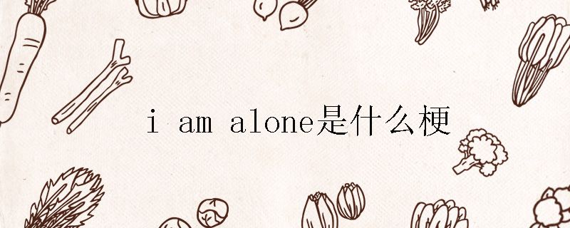 i am alone是什么梗