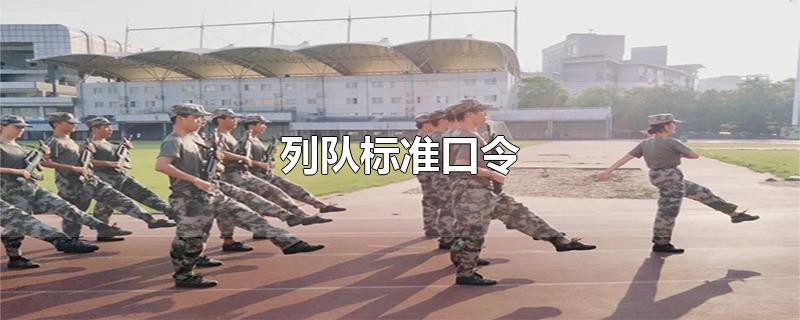 列队标准口令