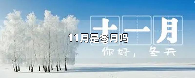 11月是冬月吗