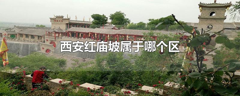 西安红庙坡属于哪个区