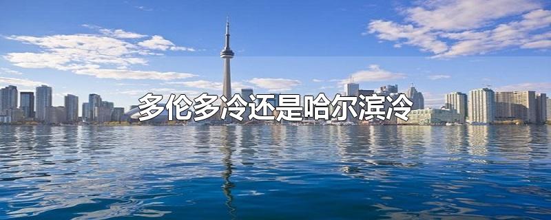 多伦多冷还是哈尔滨冷