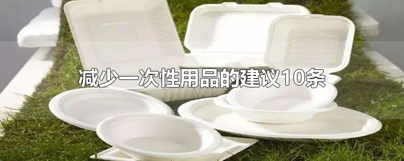 减少一次性用品的建议10条