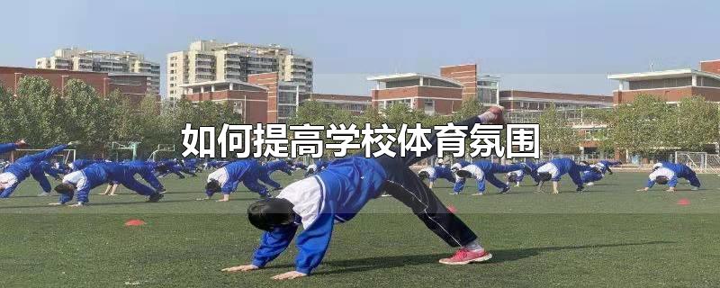 如何提高学校体育氛围