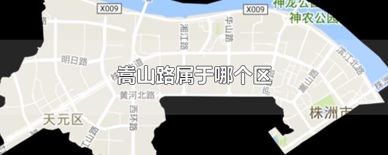 嵩山路属于哪个区