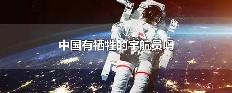 中国有牺牲的宇航员吗