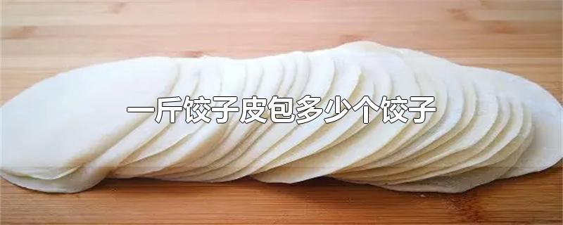 一斤饺子皮包多少个饺子