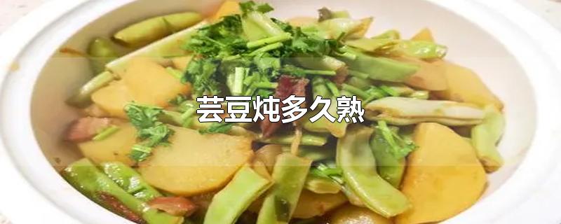 芸豆炖多久熟