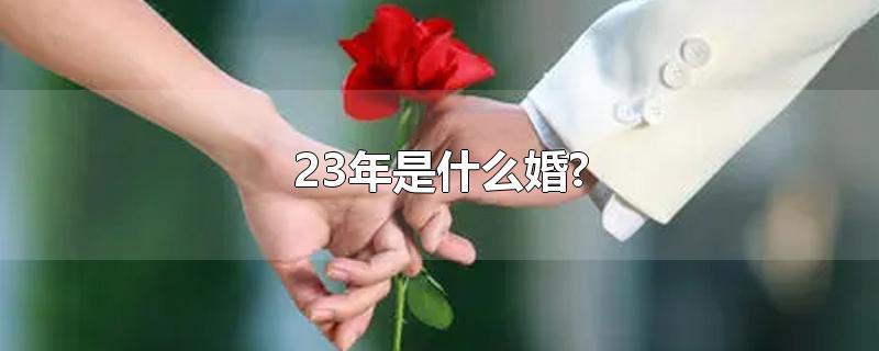 23年是什么婚?