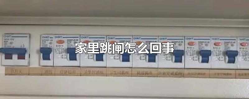 家里跳闸怎么回事