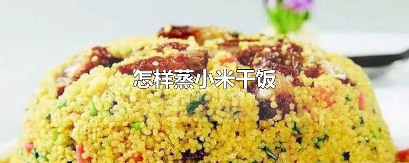 怎样蒸小米干饭