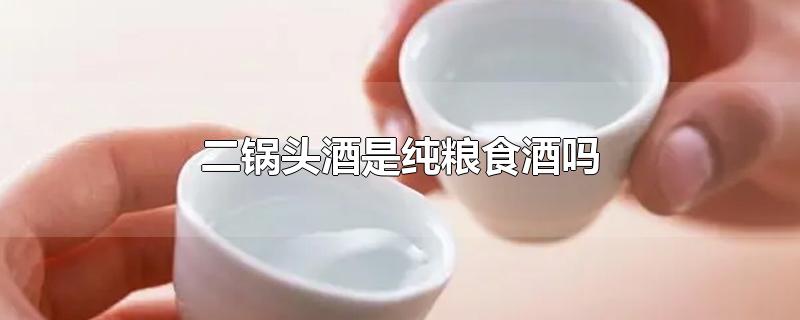 二锅头酒是纯粮食酒吗