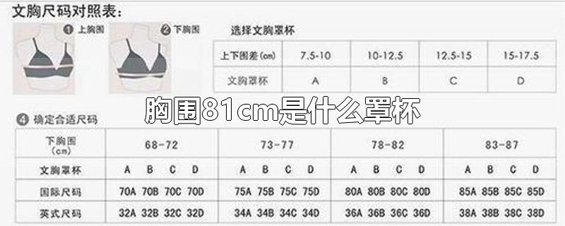 胸围81cm是什么罩杯