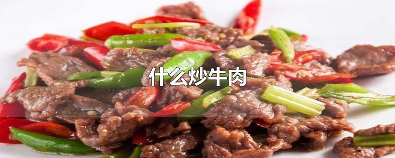 什么炒牛肉