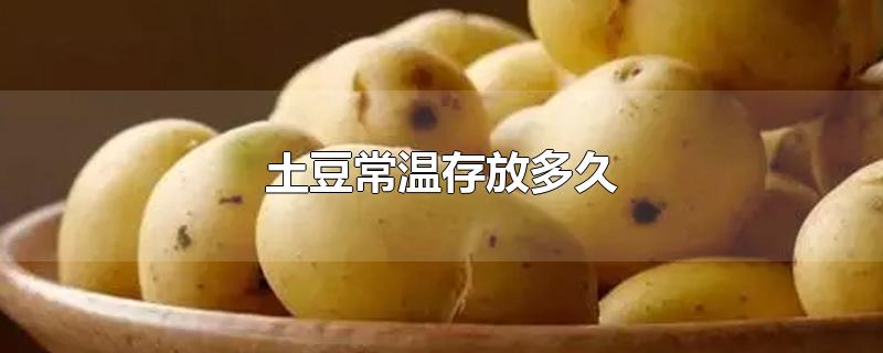 土豆常温存放多久