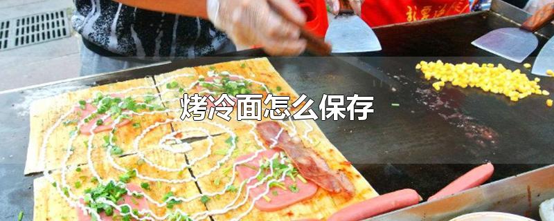 烤冷面怎么保存