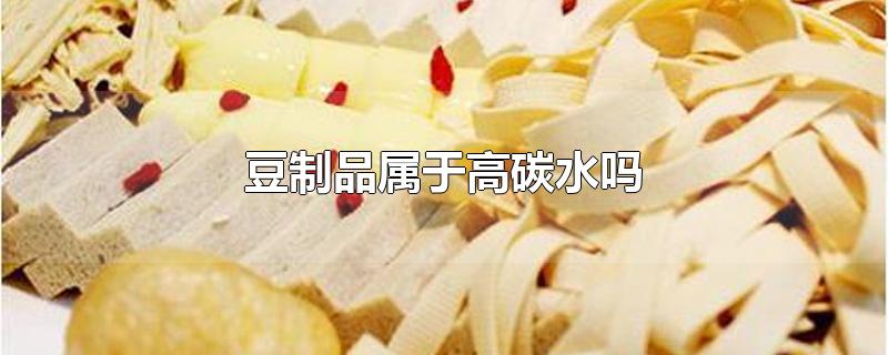 豆制品属于高碳水吗