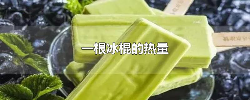 一根冰棍的热量