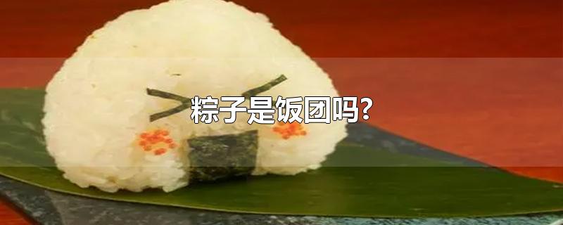 粽子是饭团吗?