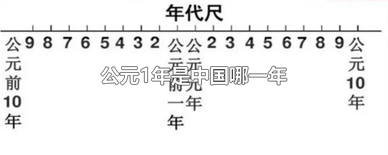 公元1年是中国哪一年