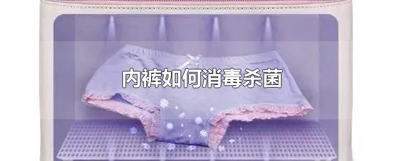 内裤如何消毒杀菌