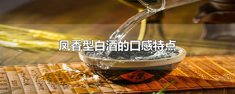 凤香型白酒的口感特点