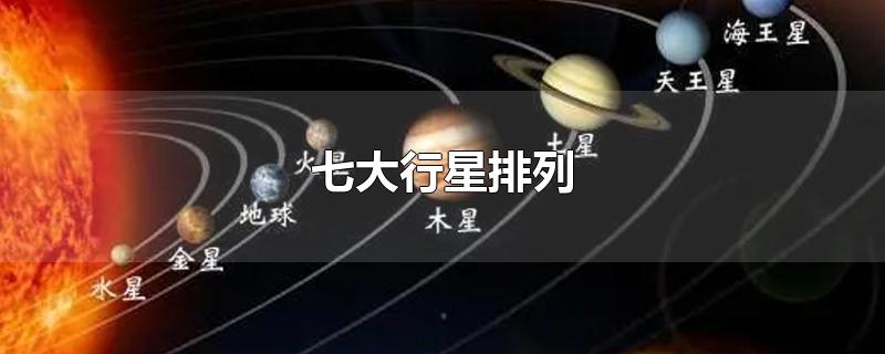 七大行星排列