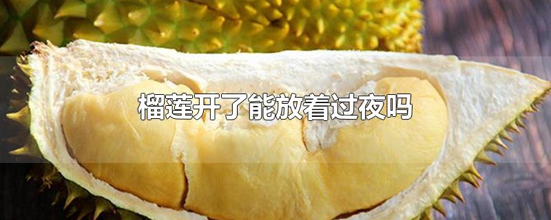 榴莲开了能放着过夜吗