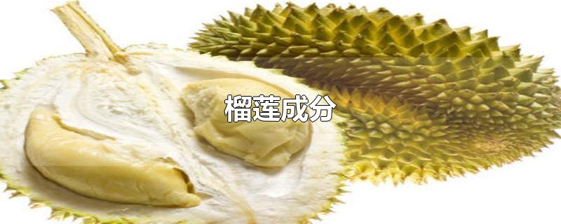 榴莲成分