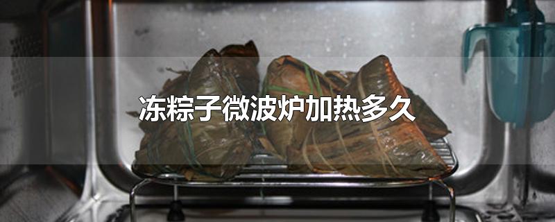 冻粽子微波炉加热多久