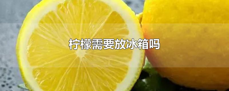 柠檬需要放冰箱吗