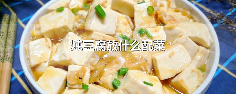 炖豆腐放什么配菜