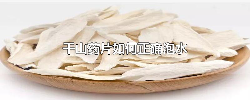 干山药片如何正确泡水