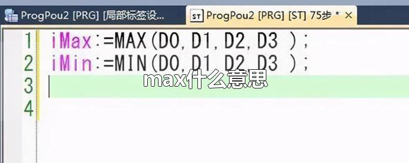 max什么意思