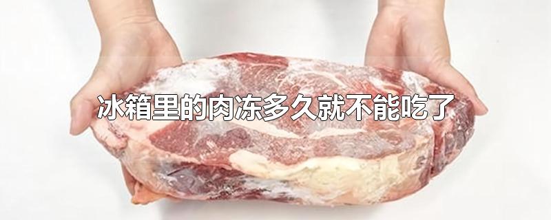 冰箱里的肉冻多久就不能吃了