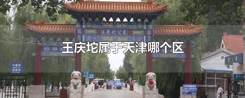 王庆坨属于天津哪个区