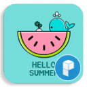 CutewhalesummerLaunchertheme